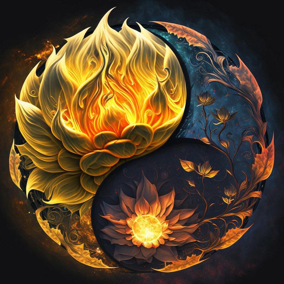 Diamond Painting Set Tai Chi Sunflower Full Square Round Mosaic Embroidery Yin Yang Landscape Home Decor