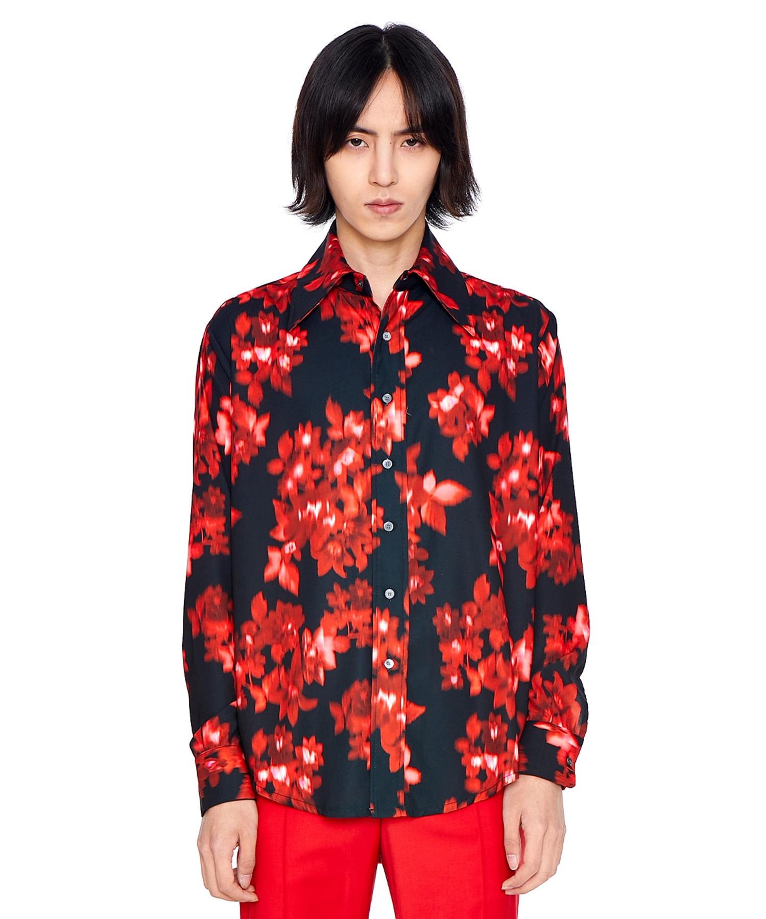 Eponim Classic Long Sleeve Shirt_Red Flower One Size