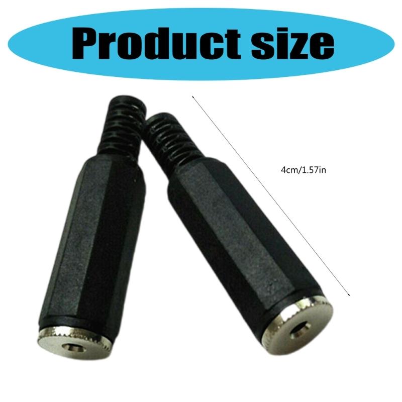 2 Channel 2.5mm Female Sound Sockets 2PCS Hexagonal Plastic Enclosure for High Fidelitys Signal Transmission