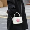 Pink Love Contrasting Color Small Square Bag Fashionable High-end Handbag Small Fresh Simple Versatile Chain Bag