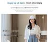 2025 Women's Checkered Wide-Leg Ice Silk Pants - Slim-Fit, High-Waisted, Draped, Summer & Spring