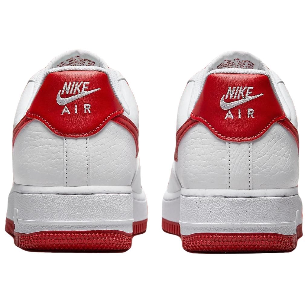 Nike Air Force 1 Low top Skateboard Shoes Women's White Red DV3808-105