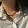 My Omelet [92.5 Silver] Green Emerald Pebble Necklace
