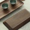 HeMu Black Walnut Whole Wood Rectangular Fruit Tray Living Room Tea Room Reception Snack Plate Restaurant Coffee Shop Service Tr