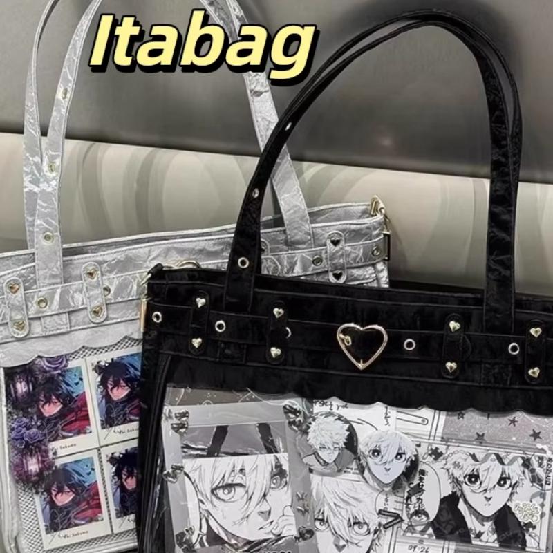 Anime Shoulder Bag Large Capacity Two-Dimension Manual Diy Itabag Badge Display Japanese Style Women'S Handbag Friend Gift