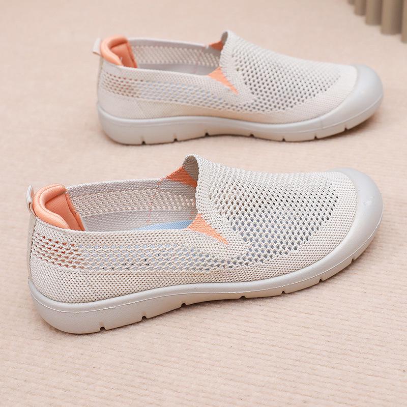 2025 Women's Lightweight Mesh Slip-On Shoes: Breathable, Soft Sole, Non-Slip, Comfortable for Spring/Summer