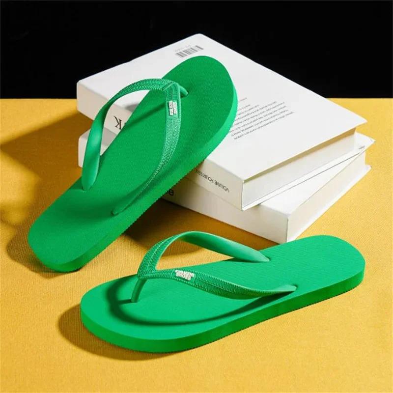 Fashion Men's Minimalist Flip Flops Summer Fashion Outdoor Anti Slip Wear-resistant Sports Sandals with Soft Beach Women's Casual Shoes
