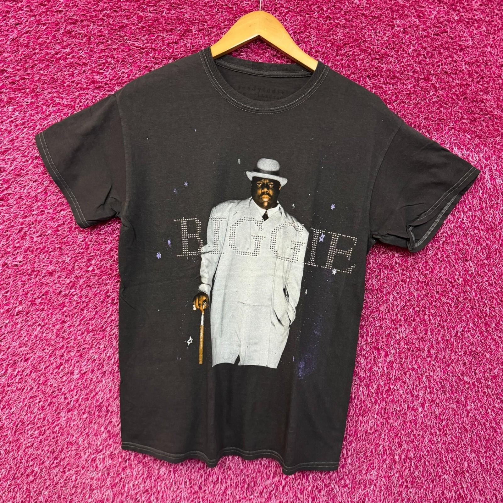

Biggie Smalls White Suir bedazzled shirt size small S