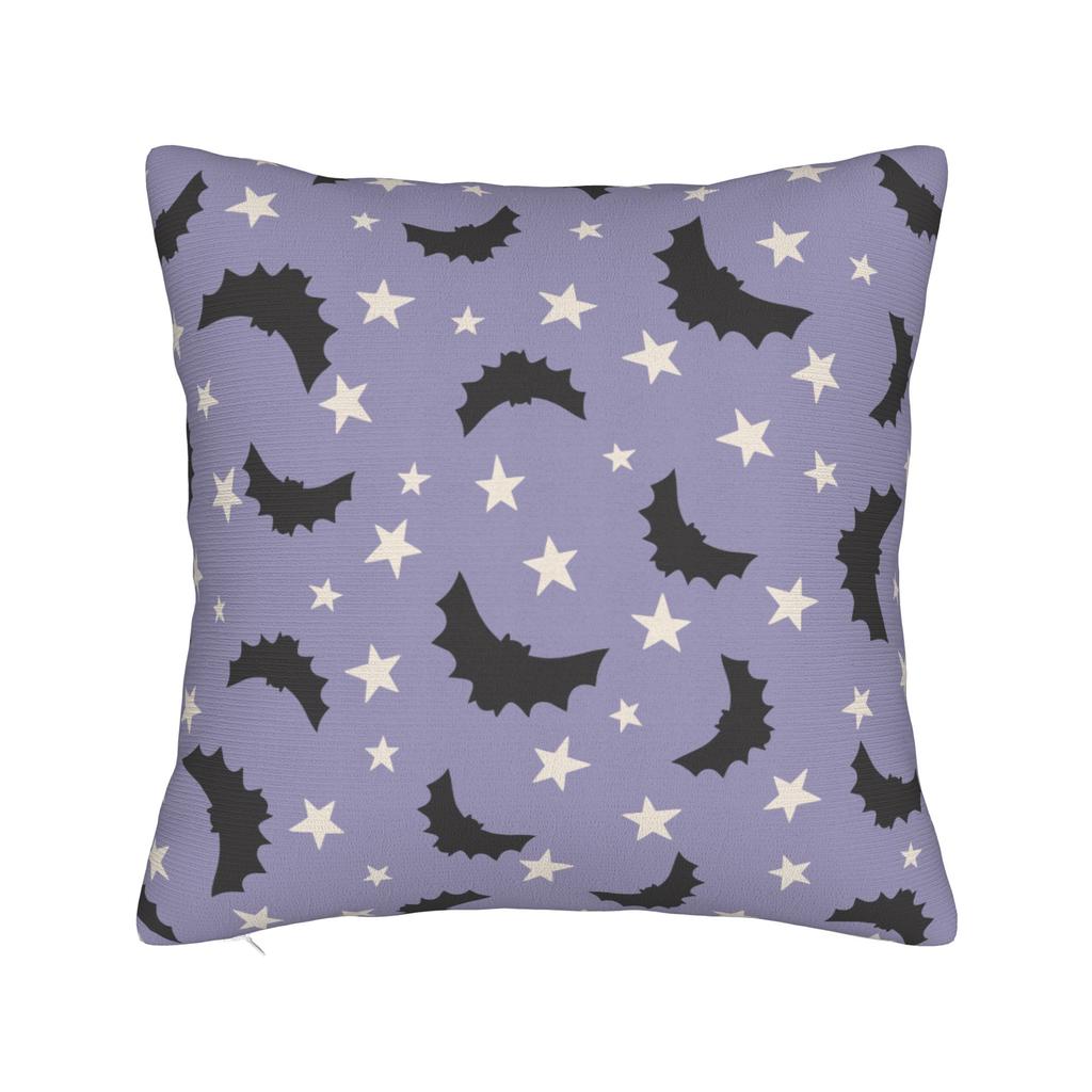 Halloween Bat Cartoon Pillowcase Printing Cushion Cover Decoration Pillow Case Cover Bedroom Zipper
