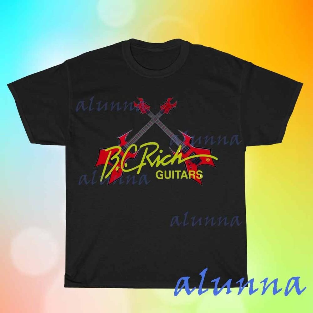

New BC RICH GUITARS Logo Black T-Shirt Funny Size S to 5XL XL