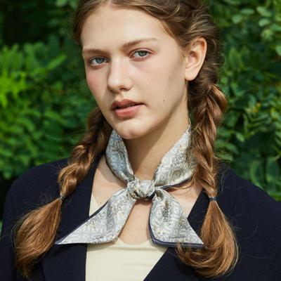 ANA MAISON Familiar Old Thing Twilly Silk Scarf [PMT-1431]