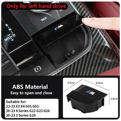 -Car Center Gear Shift Lever Storage Box Central Console Modification Organizer For BMW LHD 3 4 Series X3 X4 G20 G22 G26 G01 G02