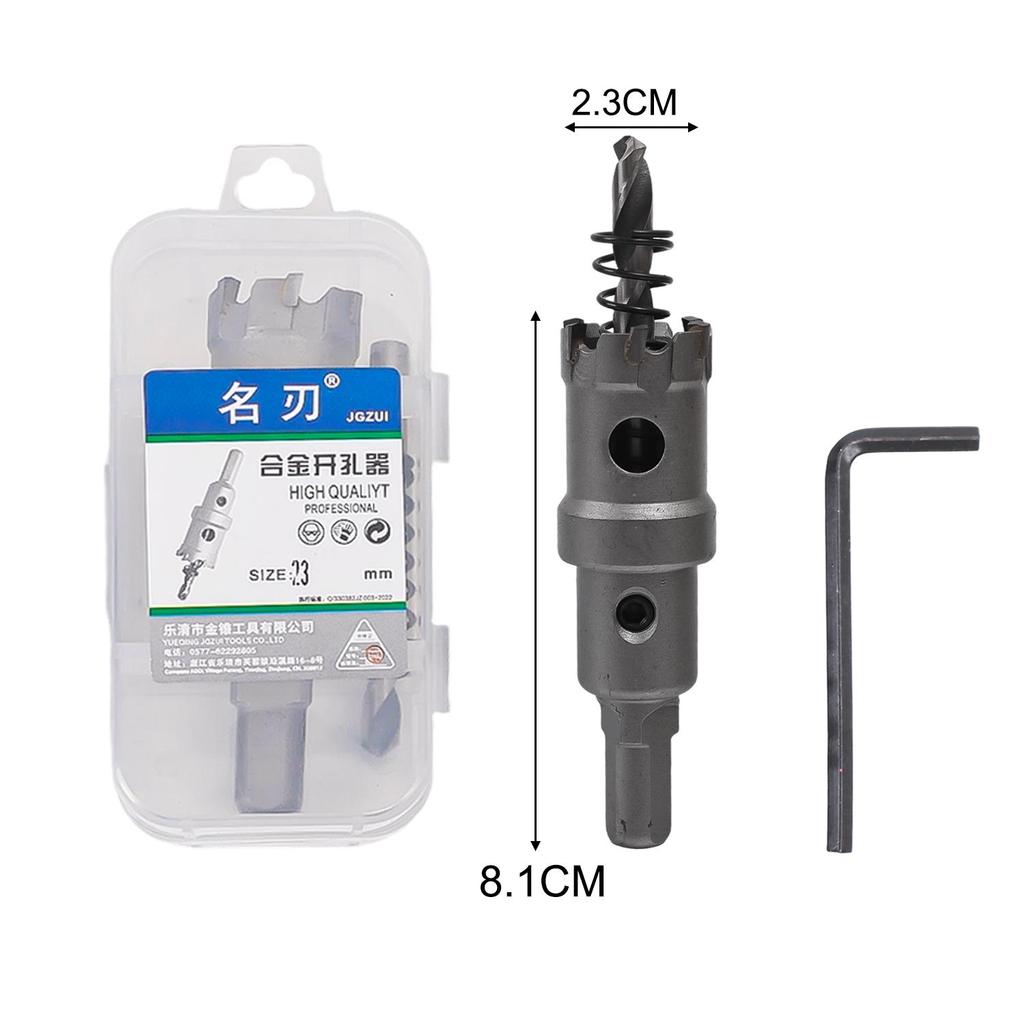 Stainless Steel Alloy Hole Puncher 20mm 21mm 22mm 23mm 24mm Carbide Tip Drill Bit Hole Saw Home Hardware Parts Accessories