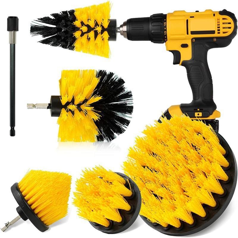 20-Piece Electric Drill Brush Set for Kitchen and Bathroom Cleaning 6-Piece Set