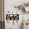 Wall Holder with Hooks for Display and Storage, Decorative Rack