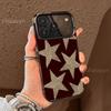 Shining Five Pointed Star Pattern Phone Case Suitable for iPhone 17 16 15 14 13 12 11 Pro/Max/Plus Anti Drop and Shockproof