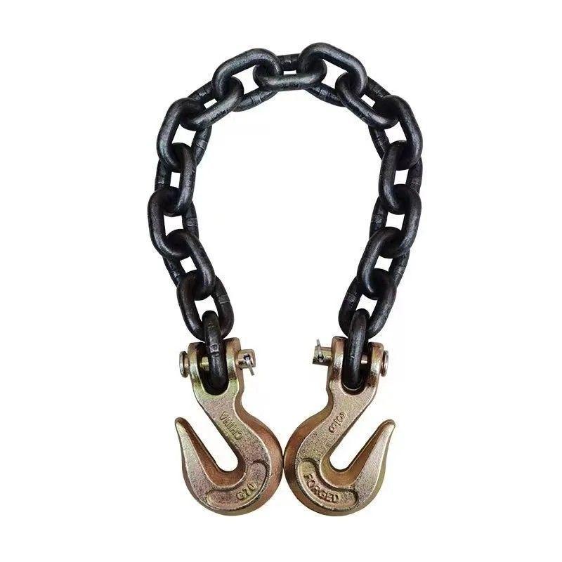 National Standard Manganese Steel Double Lifting Chain Sling Hook for Stones