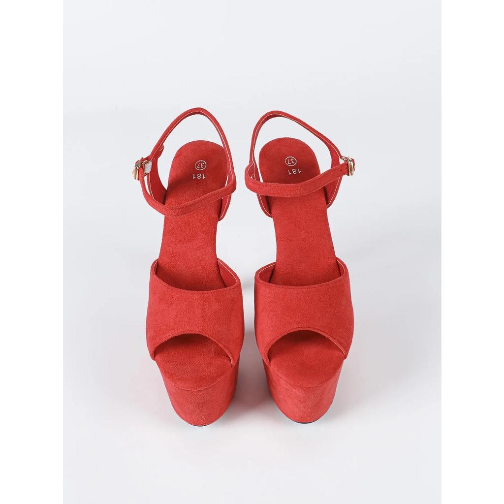 Semišové Silná podrážka Nepromokavé Platforma Noční Show Pole Dance Boty Model Vysoké podpatky Módní přehlídka Sexy Sandály Velkoobchod