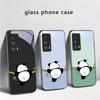 Cute and Adorable Panda For Motorola Moto Edge 20 Lite 30 Pro 40 Neo 50 Ultra G45 G54 G55 G75 G84 G85 GPlay 23 Glass Phone Case