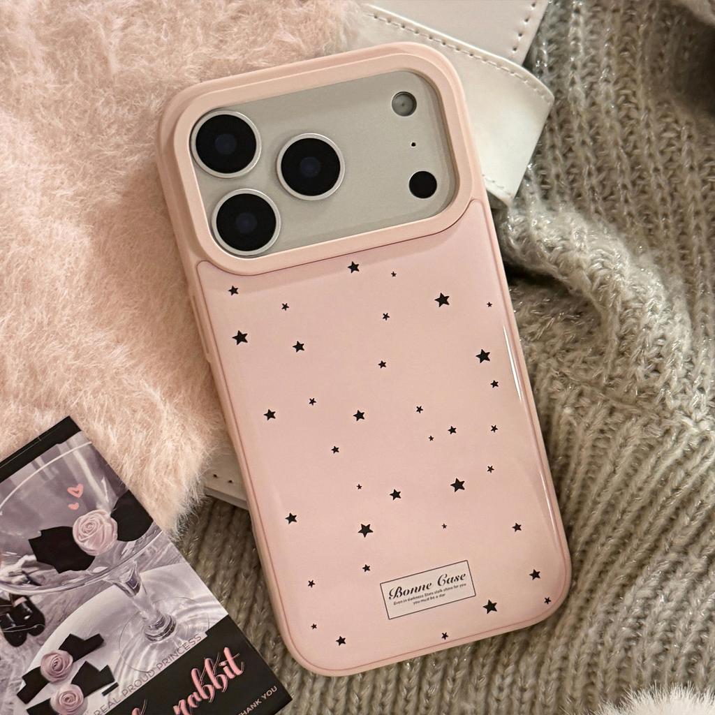 Black Star Foundation Apple 17 Pro Max Phone Case 15 Suitable for iPhone 16 Gentle Korean Style 13 Epoxy Huawei