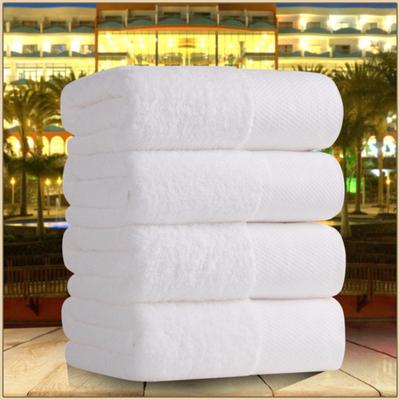 3 Pieces of 100% Cotton Face Towels, Thickened White Bath Towels for Family Hotels