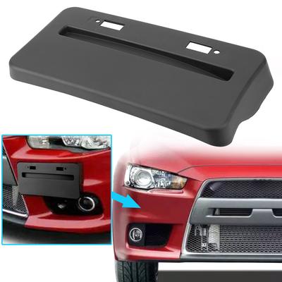 License Plate Bracket License Plate Frame Relocator Base Auto Front Bumper Install Car Accessories ABS 1Pcs For Mitsubishi Lancer GTS EVO X 2008-2018