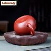 HOYIHM 111ml Yixing Purple Clay Teapots Handmade Nine-tailed Fox Xishi Pot Raw Ore Dahongpao Mud Kettle With Infuser Zisha Tea