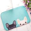 Funny Boston Terrier Dog Doormat Indoor Anti-Slip Suede Carpet Entrance Rug for Living Room Bedroom Kitchen Bathroom Door Mats