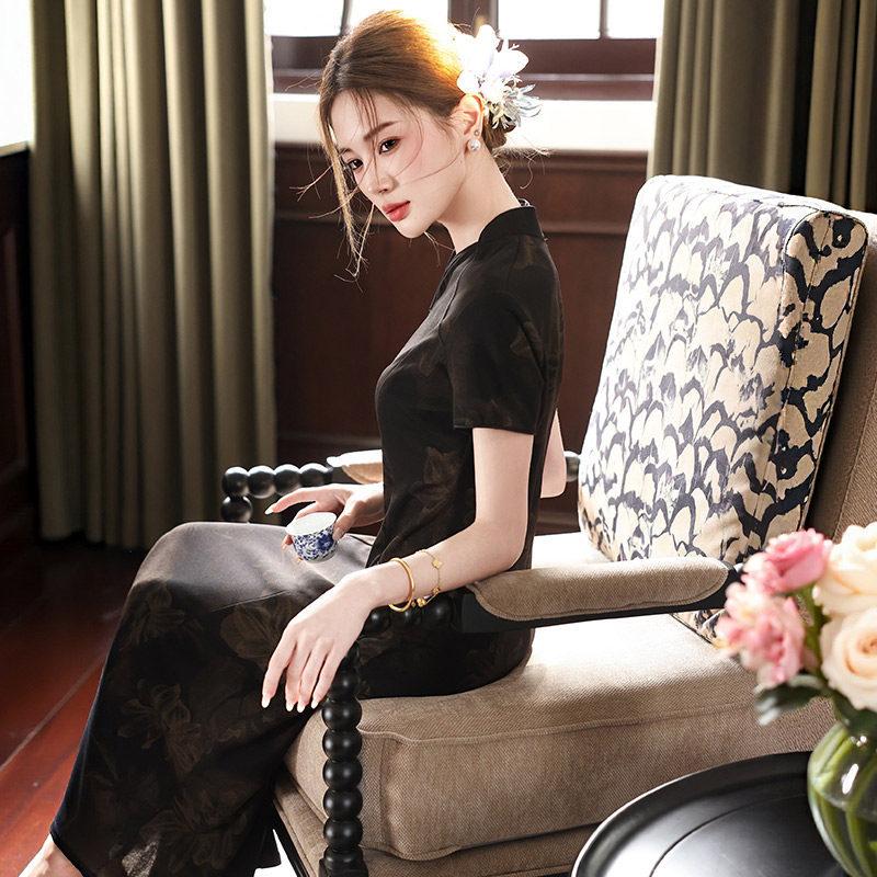 Skinny Ao Dai's mother sent a new Chinese-style improved cheongsam 1011 new women can wear dresses to work in summer
