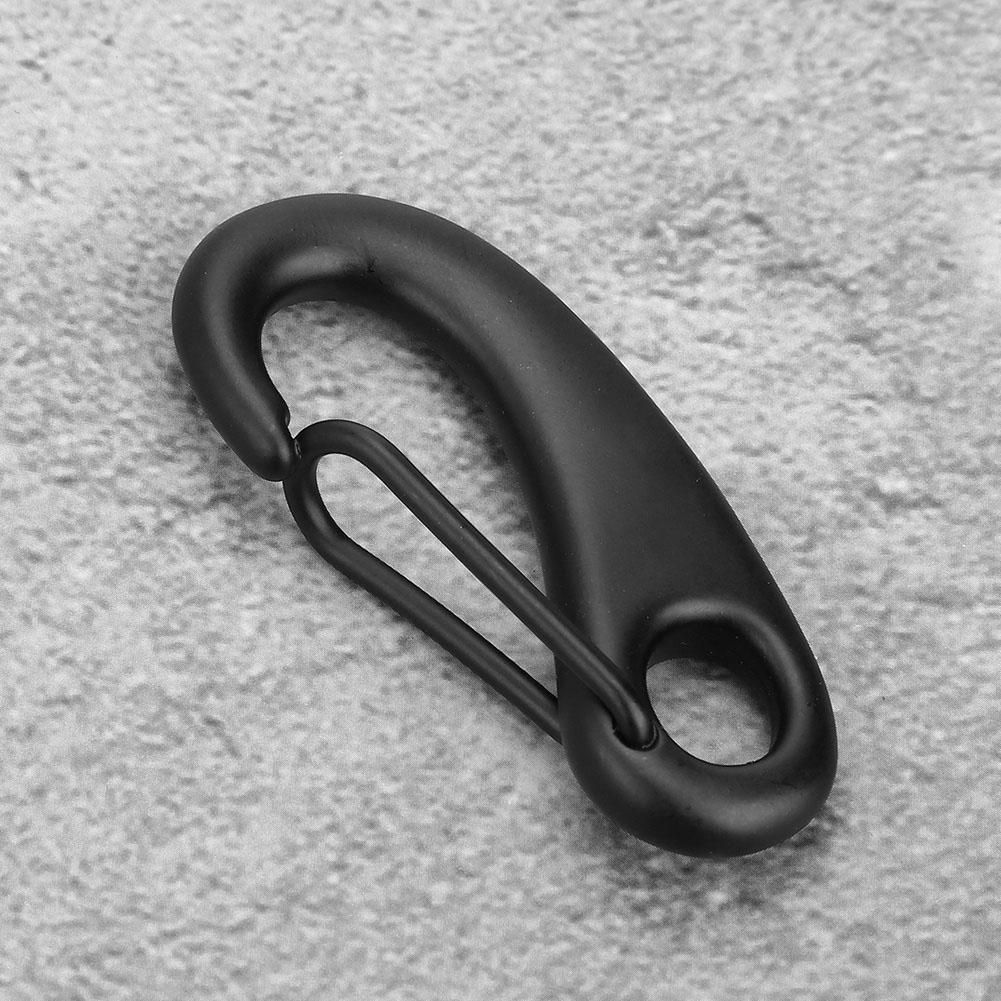 316 Stainless Steel Snap Hook Clip Bolt Kit Scuba Diving Accessory (70MM, Black)