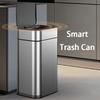 Automatic Sensor Trash Can Large Capacity Smart Trash Cans Stainless Steel Wastebin Toilet Dump with Sensor Bathroom Supplies