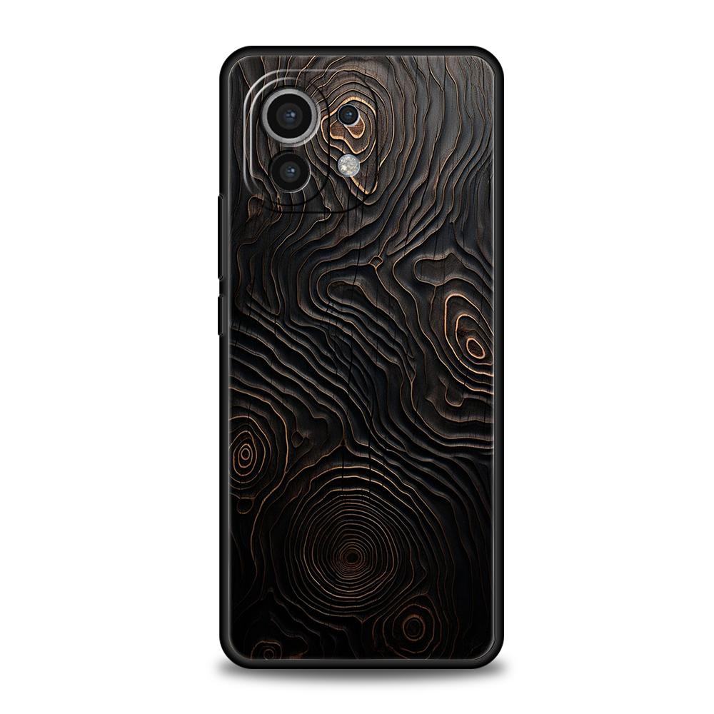 

Чехол для телефона Cover for Xiaomi Mi 15 14 13 12 11 Ultra 14T 13T 12T 11T 10T Pro Lite 5G Мягкий ТПУ Capas Винтажный Рисунок под Дерево Xiaomi 12
