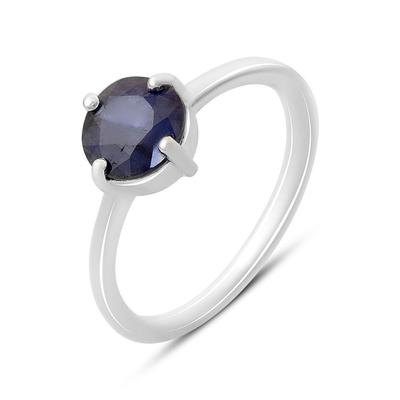 Stříbrný prsten s přírodním safírem 1,6 ct, hmotnost výrobku 2,14 g (2168799)