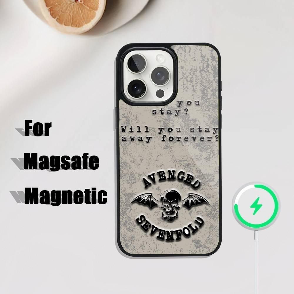 A-Avenged Sevenfold Phone Case For iPhone 17,16,15,14,13,12,11,Pro,Max,Plus,Mini,SE4,E Magnetic Magsafe Wireless Charging