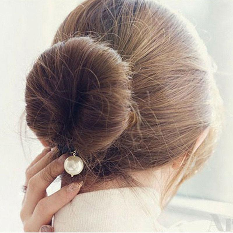 Magic Sponge Clip Foam Donut Hair Styling Bun Maker Curler Tool Ring Twist Black