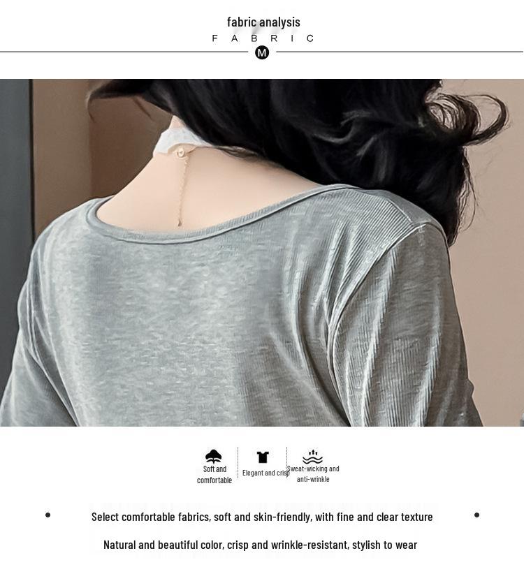 Korean Style Long-Sleeved Two-Piece Dress Set for Early Fall