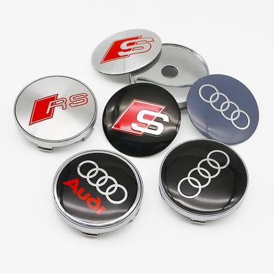 4Pcs 56mm Wheel Rim Hubcap Identity Overlay For 5w RS B8 B9 S A3 8V A4A6 C7 C6 A5 Q3 Q5 Q7 A1 Motorsport Tuning Accessoryw5