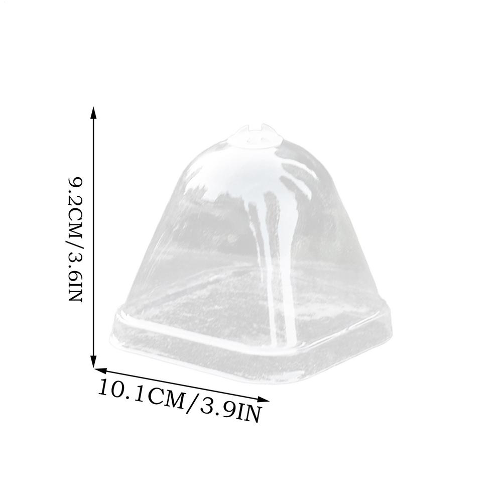 

Flower Pot Cover Transparent Indoor Vegetable Cloche 10X Humidity Thermal Insulation Lid Moisturize Rain-Proof Pot Mini For червоний