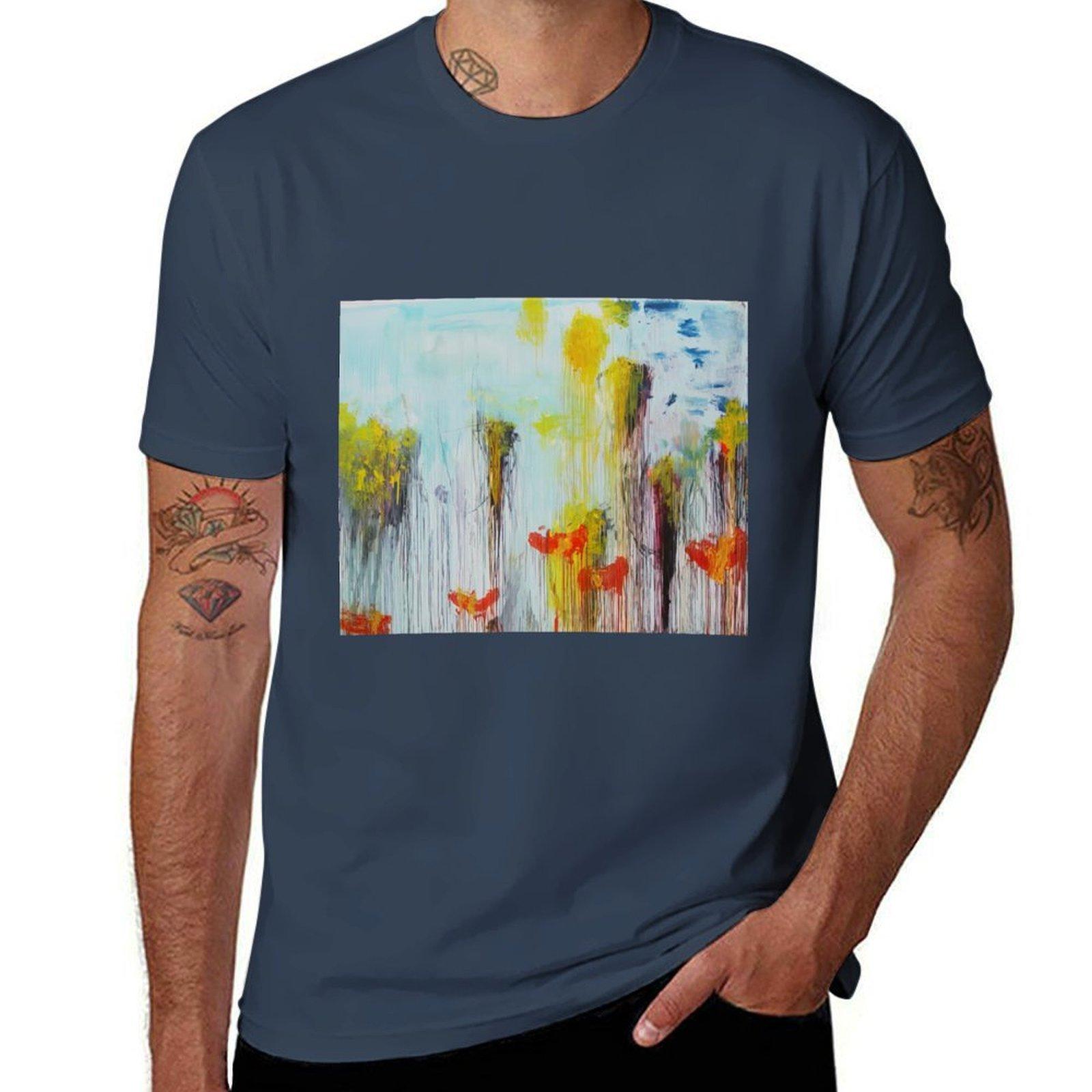 Cy Twombly Lepanto Part VII TShirt Work Utility Short Sleeve Shirt S