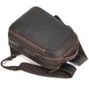 Retro Genuine Leather Schoolbag Backpack Bagpack Crazy Horse Leather Daypack Multifunction Men Bags Genuine Leather Bag