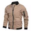Spring And Autumn Side Seam Socket Japanese Spot Casual Ordinary Unhooded Zipper Youth Men'S Casual Jacket