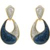 Vintage Enamel Oil Earrings for Women Geometric Water-Drop Hollow Dangle Earring Jewelry Party Gifts