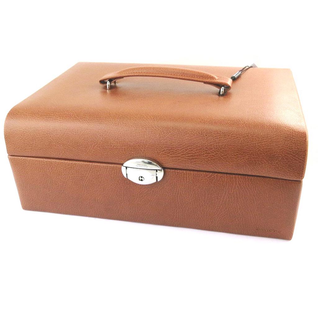 

Davidt s [N4490] - Шкатулка Клара коньяк коричневая - 31x21x11. 5 см