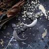 Personality Trendy Punk Ancient Death Moth Skull Dangle Earrings for Women Men Hallowmas Party Gothic Jewelry Accessories Gifts