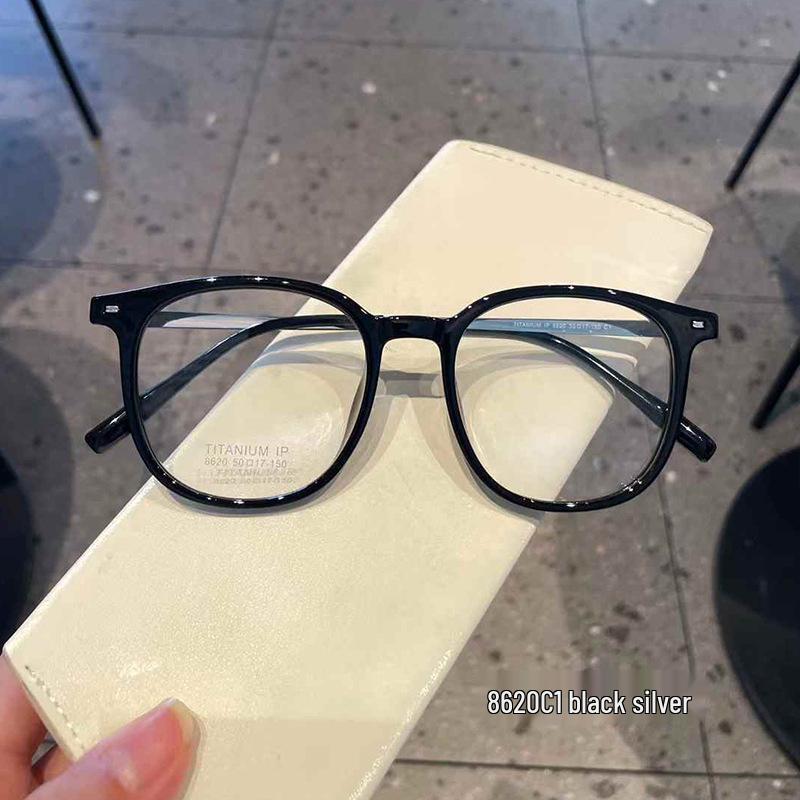 Danyang Retro Square Titanium Eyeglass Frames, Unisex Myopia & Anti-Blue Light Compatible (Model 8620)