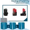3Slot Battery Holder Tool Storage Bracket for Milwaukee/Bosch 12V Batteries Easy Installation Durability Plastic Design