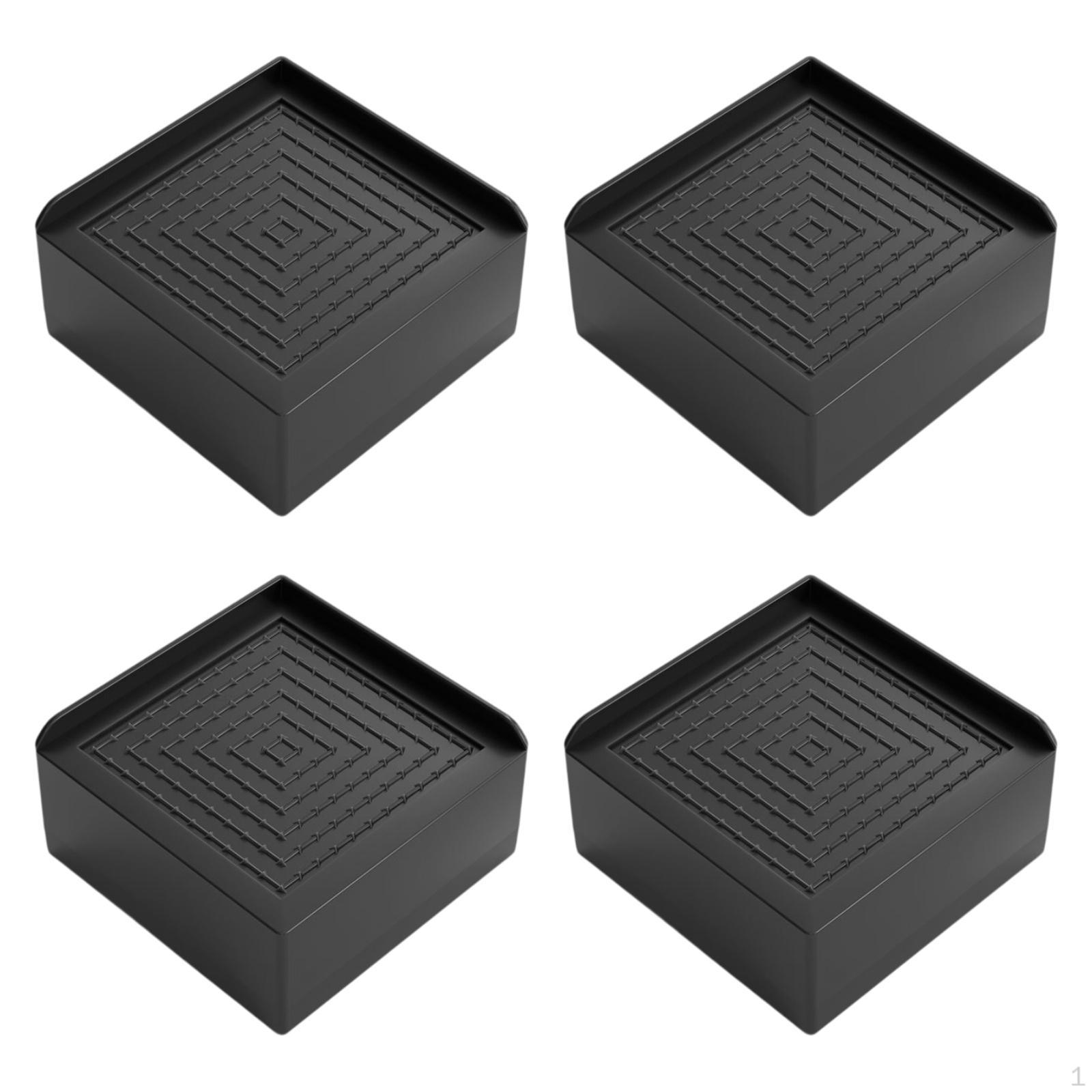 

4 шт. Защитные накладки для мебели, практичные, ударопрочные, прочные, многоцелевые, подъемные подъемники для диванов чёрный