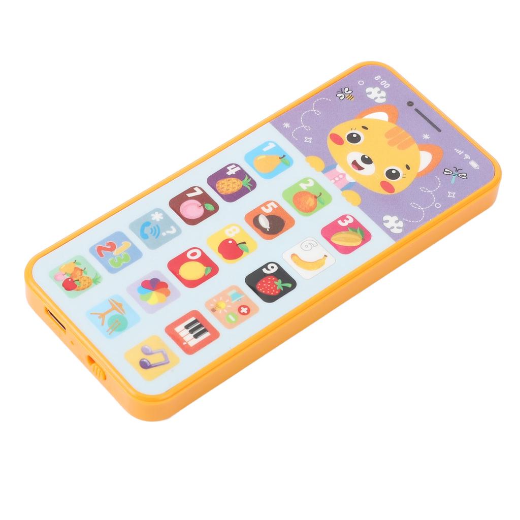 Baby Cell Phone Toy 18 Buttons 6 Modes USB Charging Multifunction Early Education Simulation Phone Toddlers Phone Toys