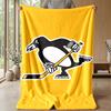 Coperta Morbida in Flanella Pittsburgh Penguins Coperta Calda e Accogliente per Divano Letto Viaggio Uso in Tutte le Stagioni