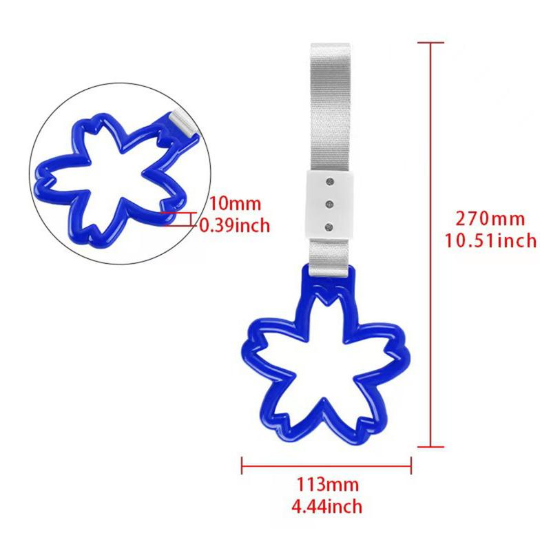 Colorful Car Tow Band Train Handle Handband Styling Drift Charm Strap Accessories Bumper Interior Pull Ring